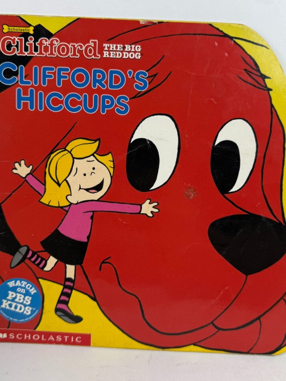 Clifford’s Hiccups Scholastic Book Die Cut Paperback ISBN 043928337X Norman